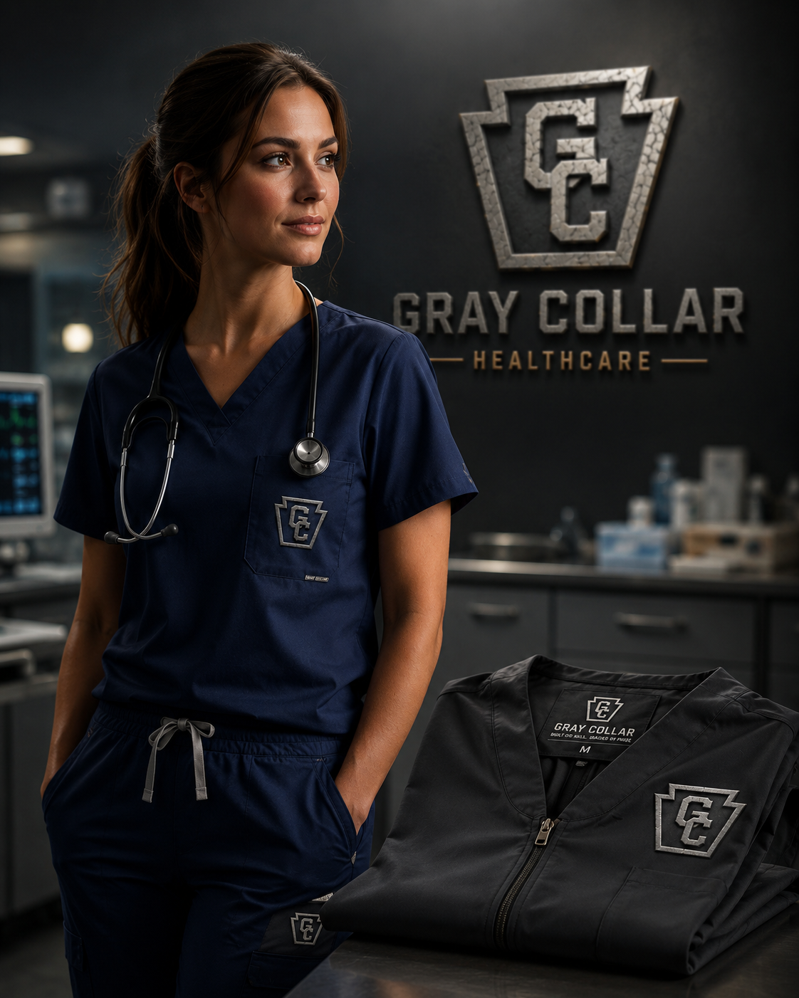 Gray Collar healthcare apparel category
